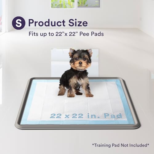 Pee Pad Tray Holder for Dogs (Small / Gray)