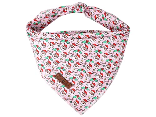 Christmas Dog Bandana Girl for Small Medium Dogs (Santa Cane / Small (Pack of 1))