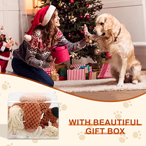 Dog Toys Squeaky Dog Chew Toy with Crinkle Paper (Dog)