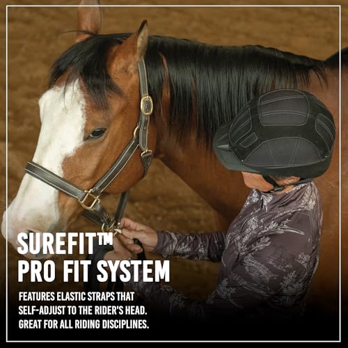 Sierra Rugged Horse Riding Helmet (Black / X-Large)