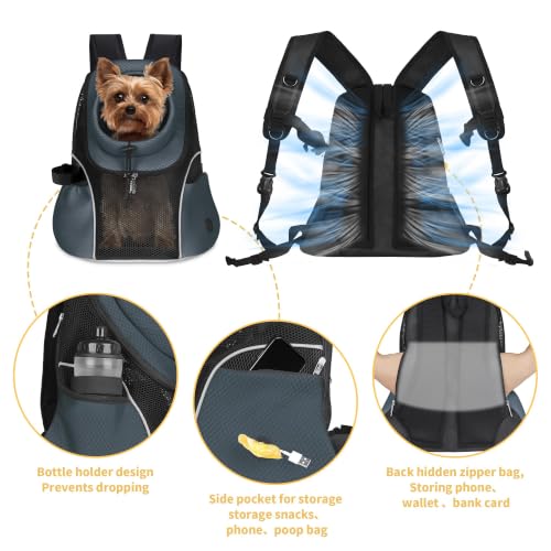 Pet Dog Carrier Backpack (Dark Gray)