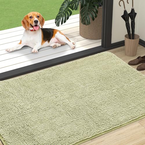 Dog Door Mat for Muddy Paws 47x32 (Vanilla / 47" X 32")