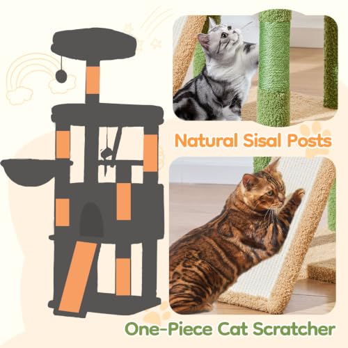 Sturdy Cat Tree (Cactus / 58.7 Inches)