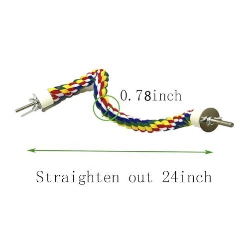 Bird Perch Bird Rope Perch & Rope Perch 24‘’ (polychrome / Medium)