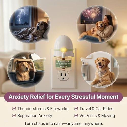 Dog Calming Pheromone Diffuser Kit (6 packs - Rocket Diffuser)
