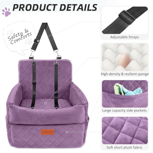 Small Dog Car Seat (Purple)