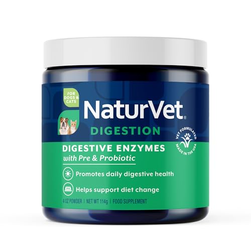 Digestive Enzymes with Pre & Probiotic for Dogs & Cats (4 Ounce)