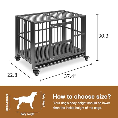 Heavy Duty Dog Crate (38in)