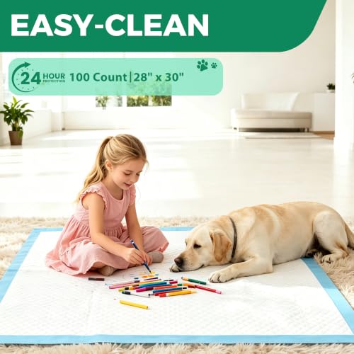 Dog Pee Pads Extra Large 28"x 30" 100 Count (28"x30"-100 Count)