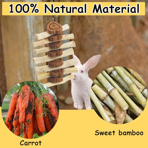 4 PCS Bunny Chew Toys for Teeth
