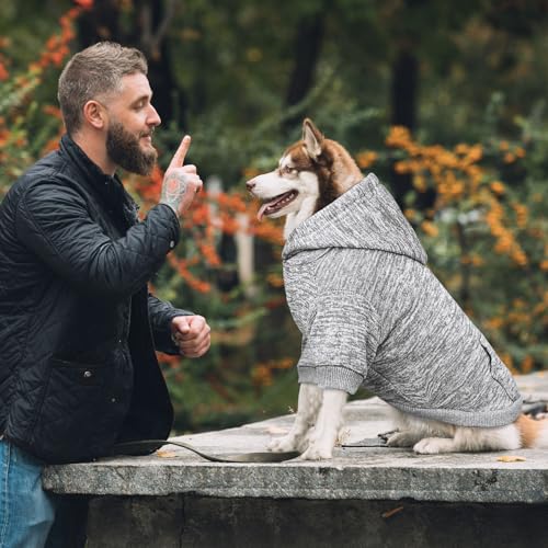 Dog Sweaters for Large Dogs (X-Large / Grey)