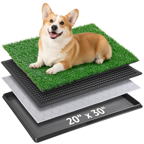 Portable Dog Grass Pad with Tray 20"x30" (20"x30")