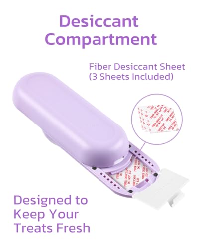 Dog Training Clicker & Dog Clicker with Treat Storage (Purple)