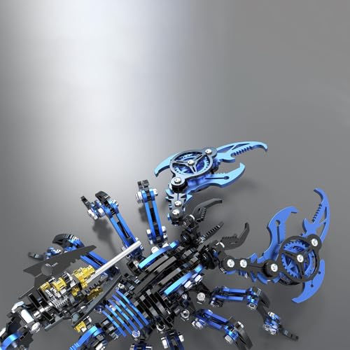 Scorpion 3D Metal Puzzles Kits for Adults Teens (Blue and Black)