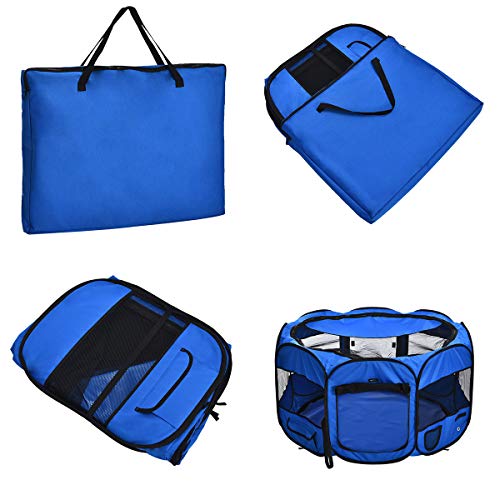 Foldable Octagonal Indoor (Blue / 45")