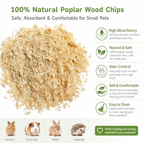 88oz Natural Aspen Wood Pet Bedding (88oz)