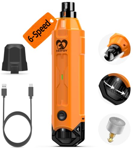 6 Speed Dog Nail Grinder (C-Orange)