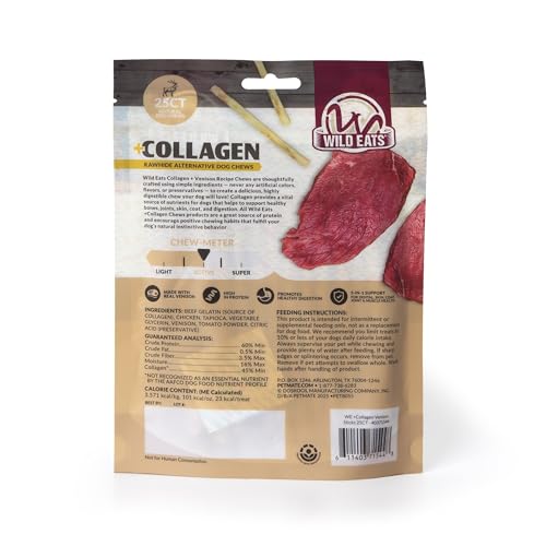 Venison Collagen Sticks for Dogs 25 Pack (5.7 Ounce (Pack of 25))