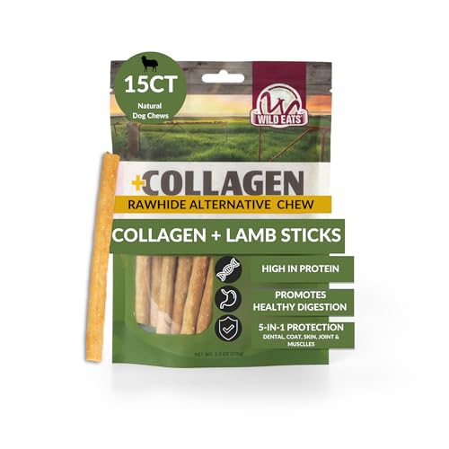 Lamb Collagen Sticks for Dogs (5.3 Ounce (Pack of 15))
