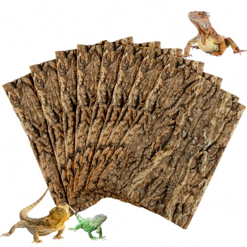 8PCS Cork Terrarium Background 15.7x11.8in for Reptile (8PCS-15.7×11.8in)