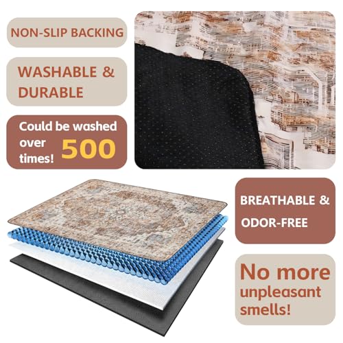 Washable Pee Pads for Dogs (72"x72"(1 Pack) / C Brown)