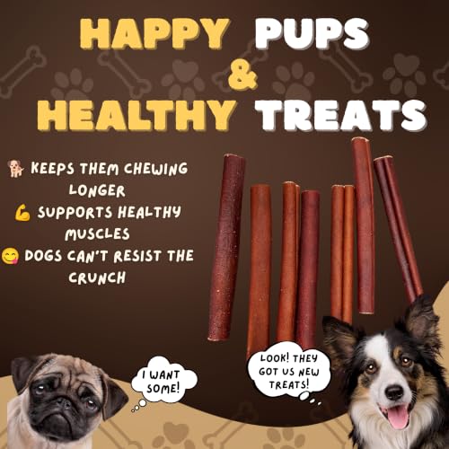 6 Inch Collagen Bully Sticks for Dogs