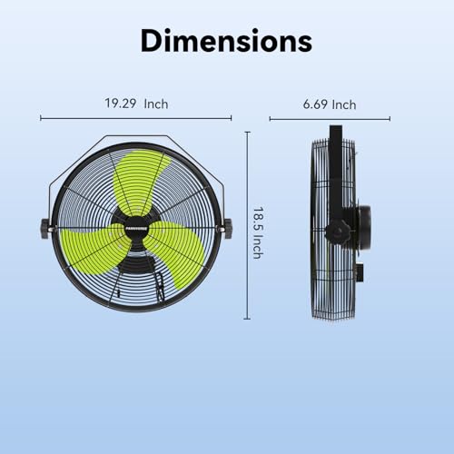14 Inch Wall Fan Pro Series (Green / 14 Inch)