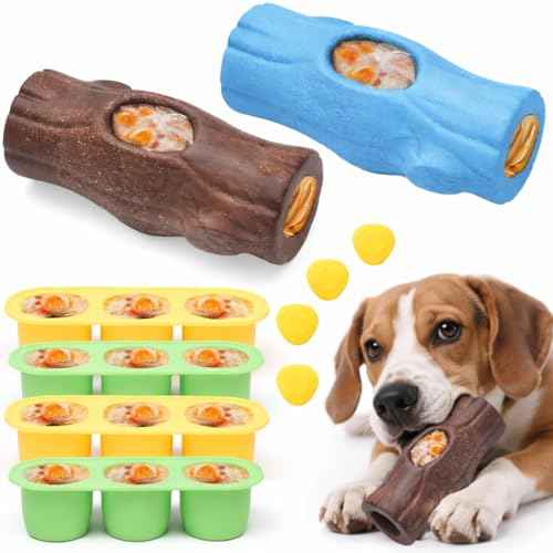 2 Pack Dog Toys for Aggressive Chewers Brown & Blue (Brown & Blue)