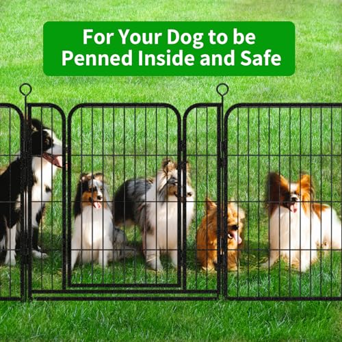 Dog Playpen Outdoor Extra Wide 24 Panels Heavy Duty Dog Fence 32" (32"W x 32"H)