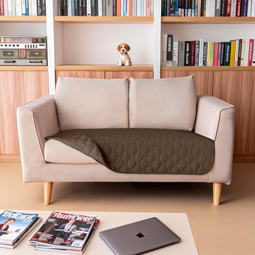 Waterproof Loveseat Cover (32x53 Inch (Pack of 1) / Dark Chocolate)