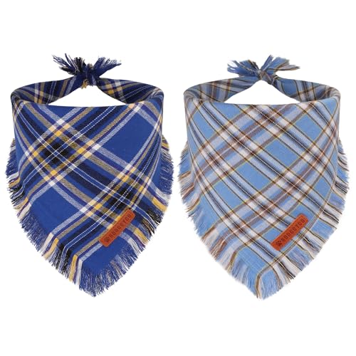 Dog Bandana Boy (Large / Blue)