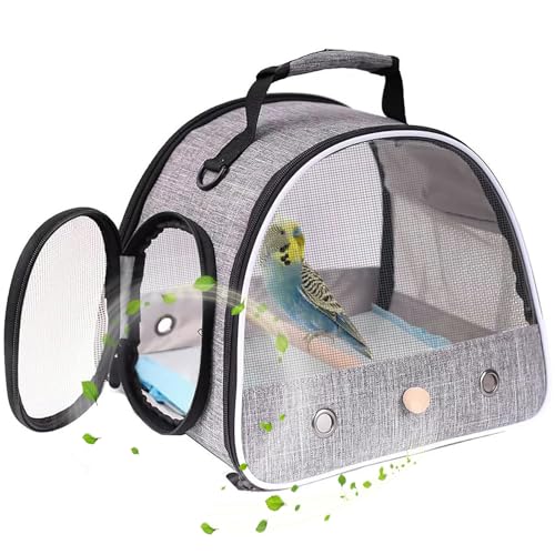 Small Bird Travel Carrier (Grey)