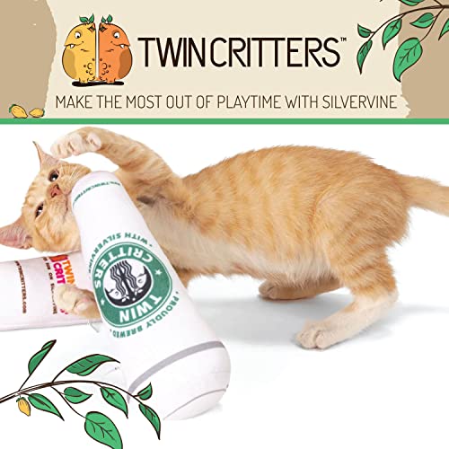 KittiBuzz 2 Pack Organic Silvervine Catnip Substitute Toys for Cats & Kittens