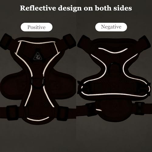 cat Chest Harness and Leash (Brown / XL:16.5-22.04lb)