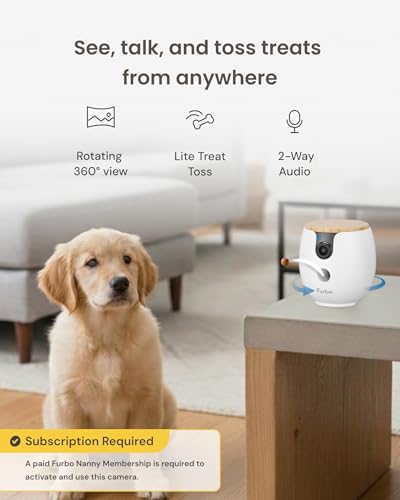 Mini 360° Pet Camera [Paid Plan Required to Activate] (Mini 360° Camera / Subscription Required to Activate)