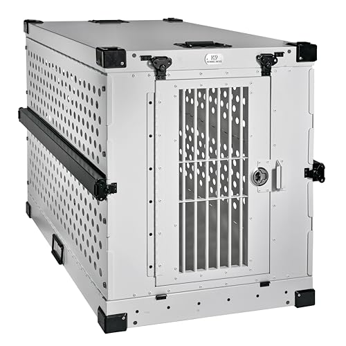 Aluminum Collapsible Dog Crate (White / 41.6"L x 29.7"W x 33.9"H)