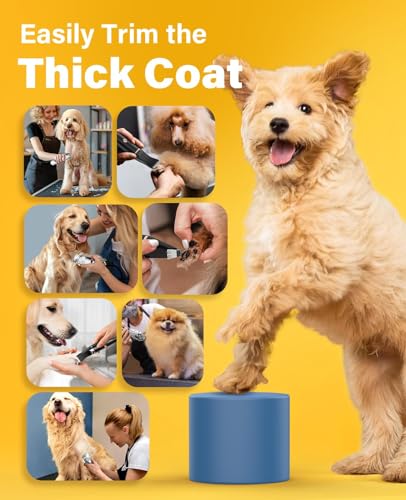 Dog Clippers Grooming Kit for Thick Coats & Heavy Duty