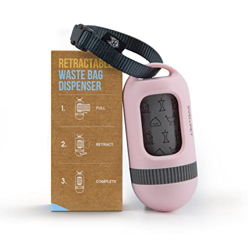 Dog Poop Bag Dispenser (1-Pack -Primrose Pink)