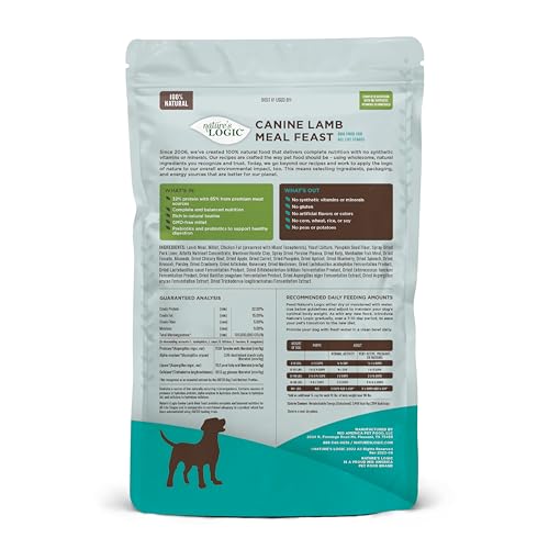 Dry Dog Food Lamb Meal Feast Dry Kibble (4.4 Pound (Pack of 1))