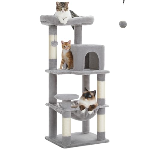 32" Small Cat Tree for Kittens & Small Cats (Grey / 46 Inches)