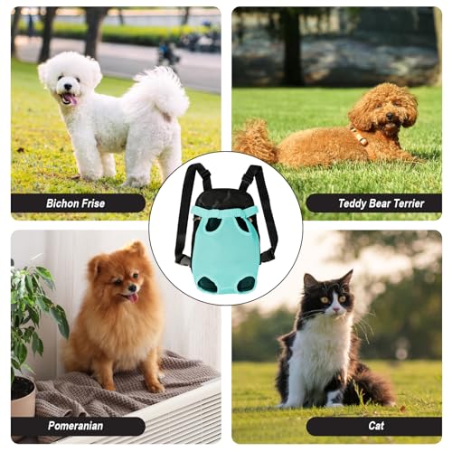 Dog Carrier Backpack Pet Legs Out Front Cat Travel Bag (X-Large / Blue)