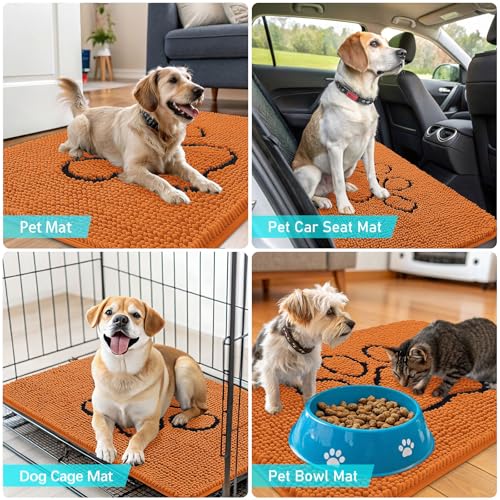 Dog Door Mat for Muddy Paws 36x24 (Clay / 36" X 24")