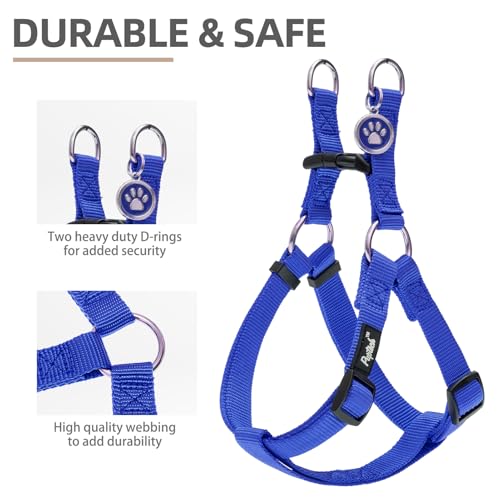 No Pull Dog Harness Small Sized Step (Navy Blue / Small)