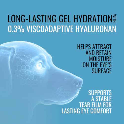 Pet Gel Eye Drops with 0.3% Viscoadaptive Hyaluronan (1 Pack)