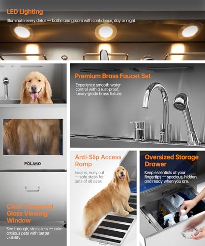 LED Dog Washing Station (38")