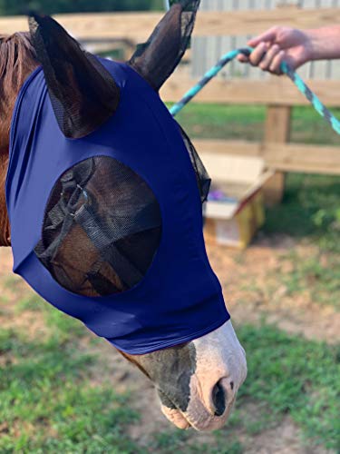 Horse Fly Mask (Navy Blue / Small)