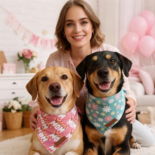 Mothers Day Dog Bandanas 2 Pack (Mothers Day / Small)