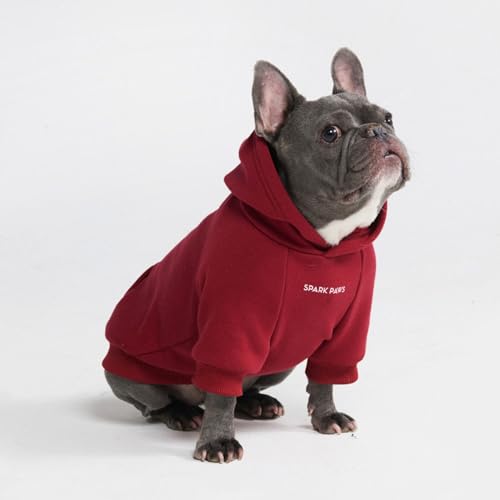 Dog Hoodie Buttery (Burgundy / X-Large)