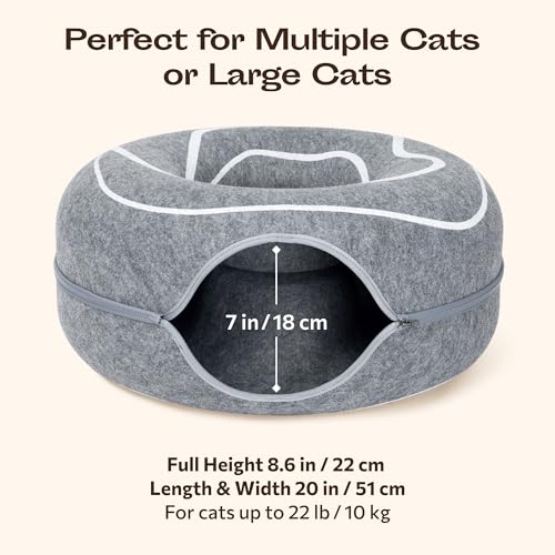Peekaboo Cat Cave Donut (Dark Gray)