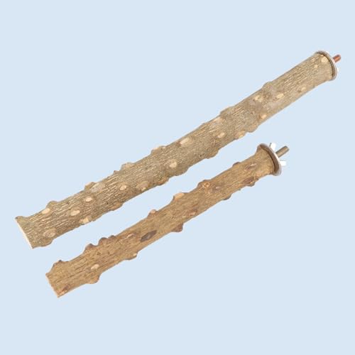 Natural Prickly Ash Wood Perch Bird Paw Grinding Stand (7.86 inch)